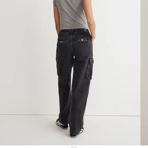 Madewell Black Low-Slung cargo Women's Jeans - Picture 2 of 12